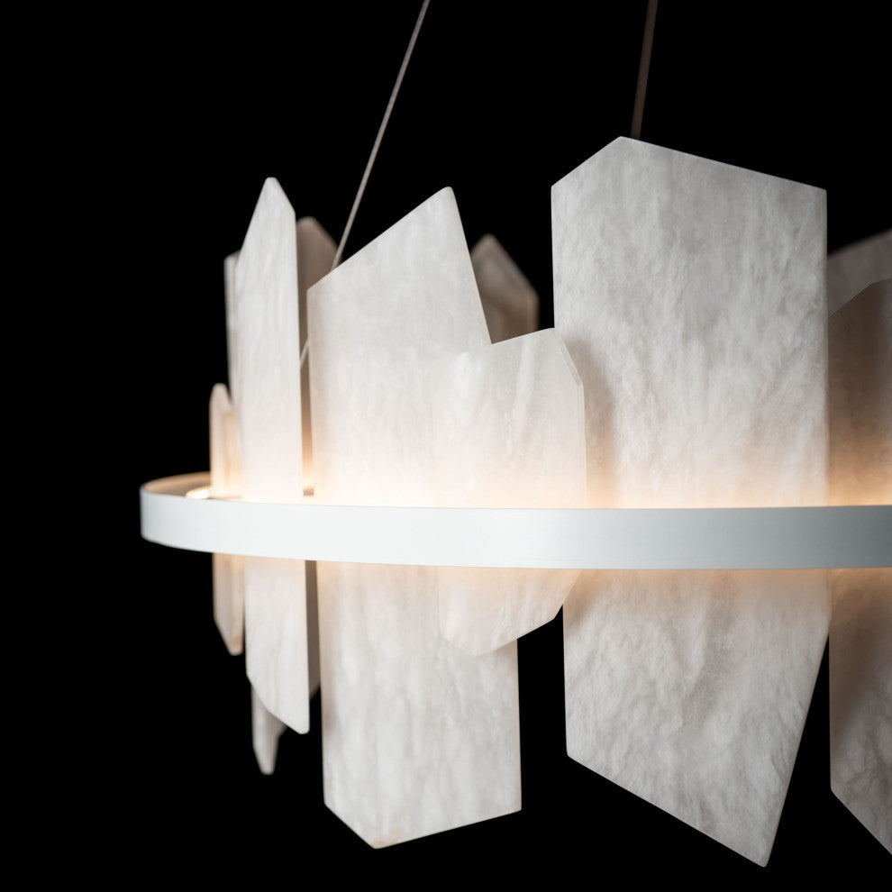 Volterra Circular LED Pendant, White