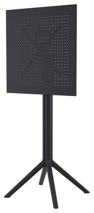 Sky Maya Square Bar Set With 2 Barstools Black