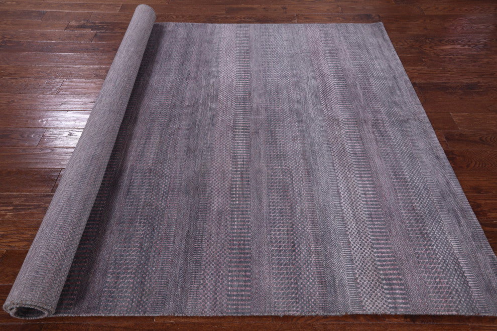Savannah Grass Wool and Silk Hand Knotted Rug 6' 1" X 9' 4" Q11399