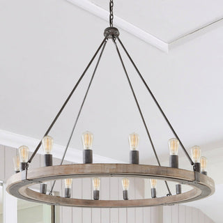 Capital Lighting 430501 16 Light 48"W Ring Chandelier - Urban Wash