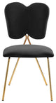 Angel Velvet Dining Chair (Set of 2), Black