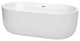 67" Freestanding Bathtub, White