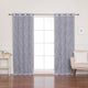Rose Sheers and Blackout Curtains, Gray, 52"x96"