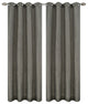 Tweed Drapery Curtain Panels with Grommets, Hunter Gray