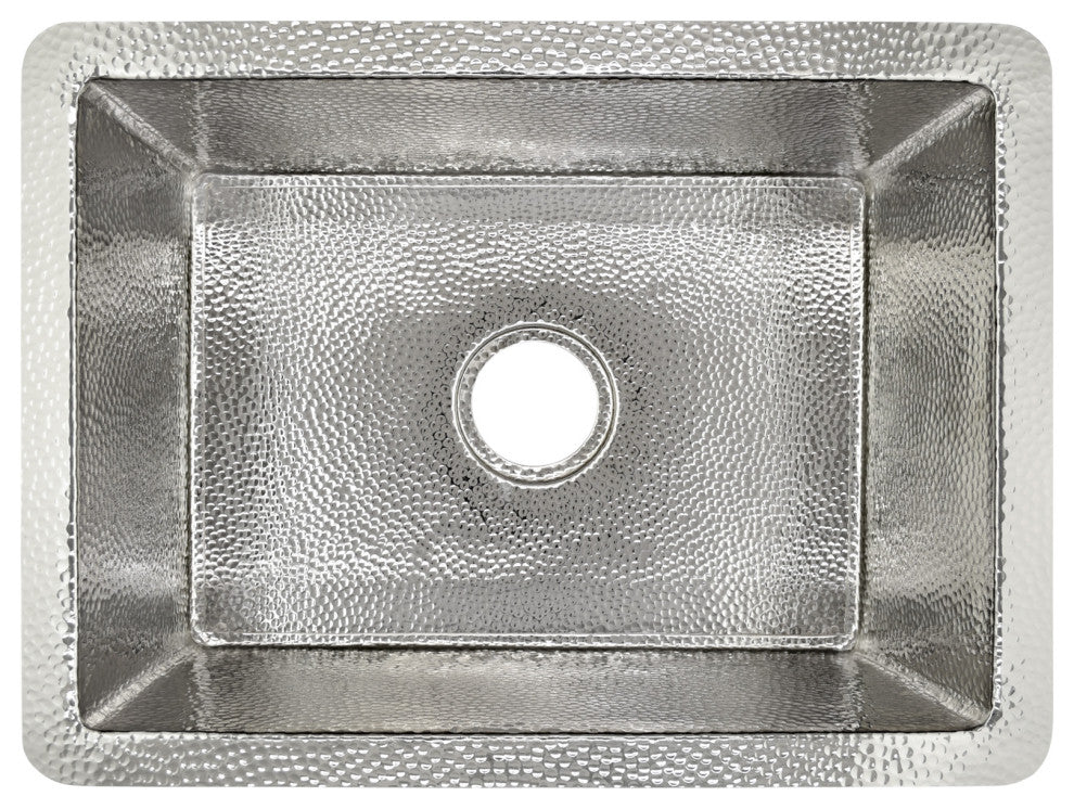 Cocina 21 Copper Kitchen Sink, Polished Nickel
