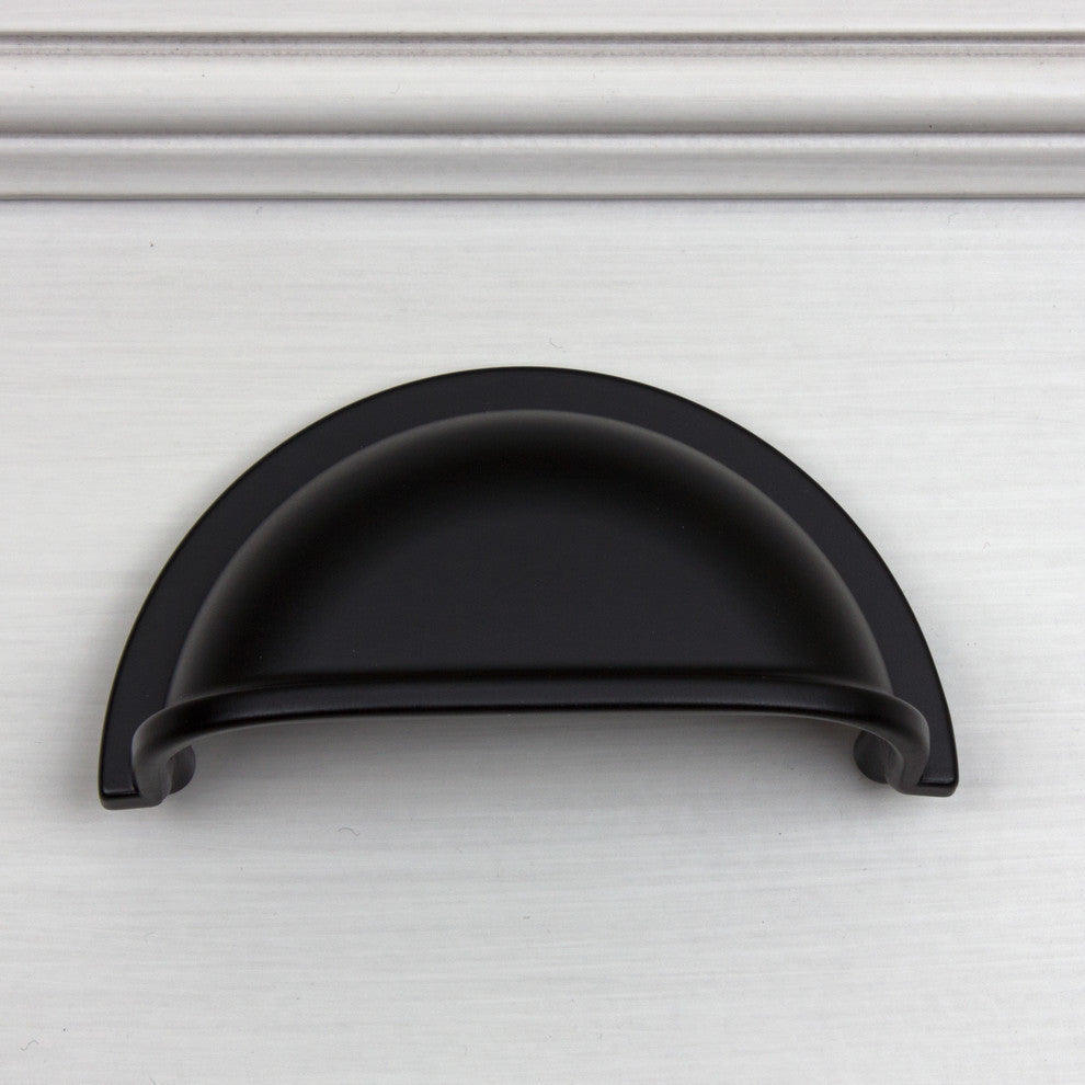 3" Center Classic Bin Pull, Set of 3, Matte Black