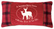 Deer Hunter Red Plaid Hunting Cabin Pillow