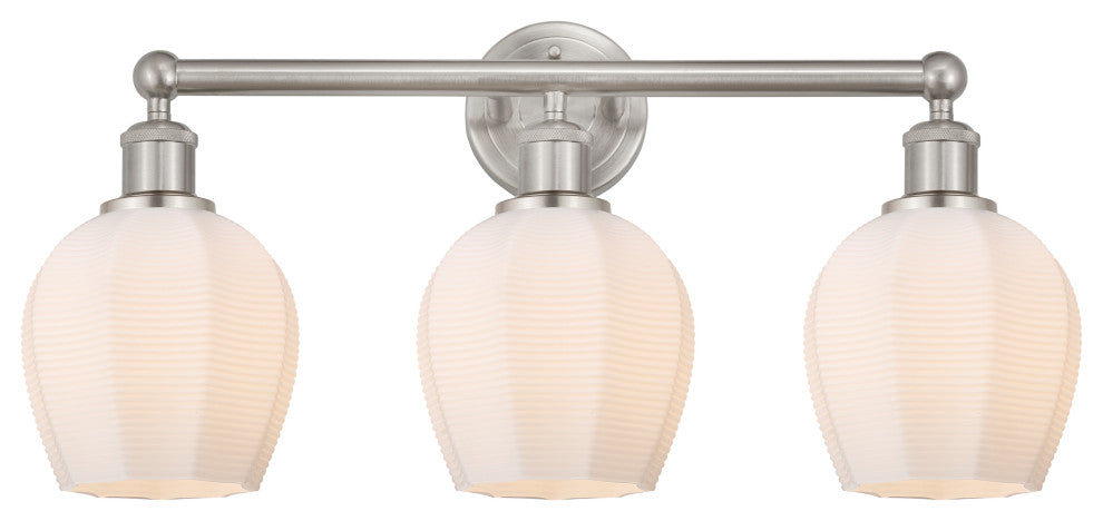 Innovations 616-3W-SN-G461-6 3 Light 23.75" Vanity Light, Brushed Satin Nickel