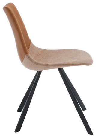 Safavieh Greer Dining Chair, Cognac/Black