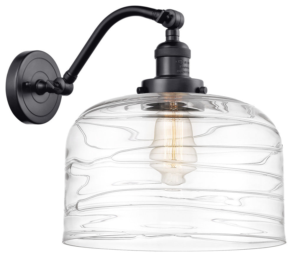 Innovations 515-1W-BK-G713-L-LED 1-Light Sconce, Matte Black