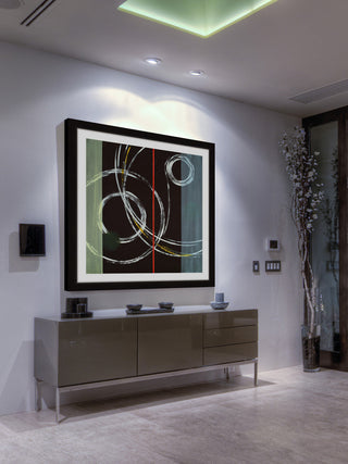"Circle Swirl" Framed Art Print