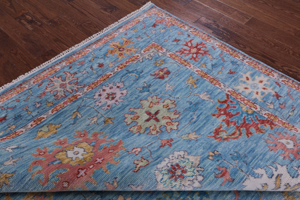8' 5" X 10' 2" Turkish Oushak Hand Knotted Wool Rug - Q13328