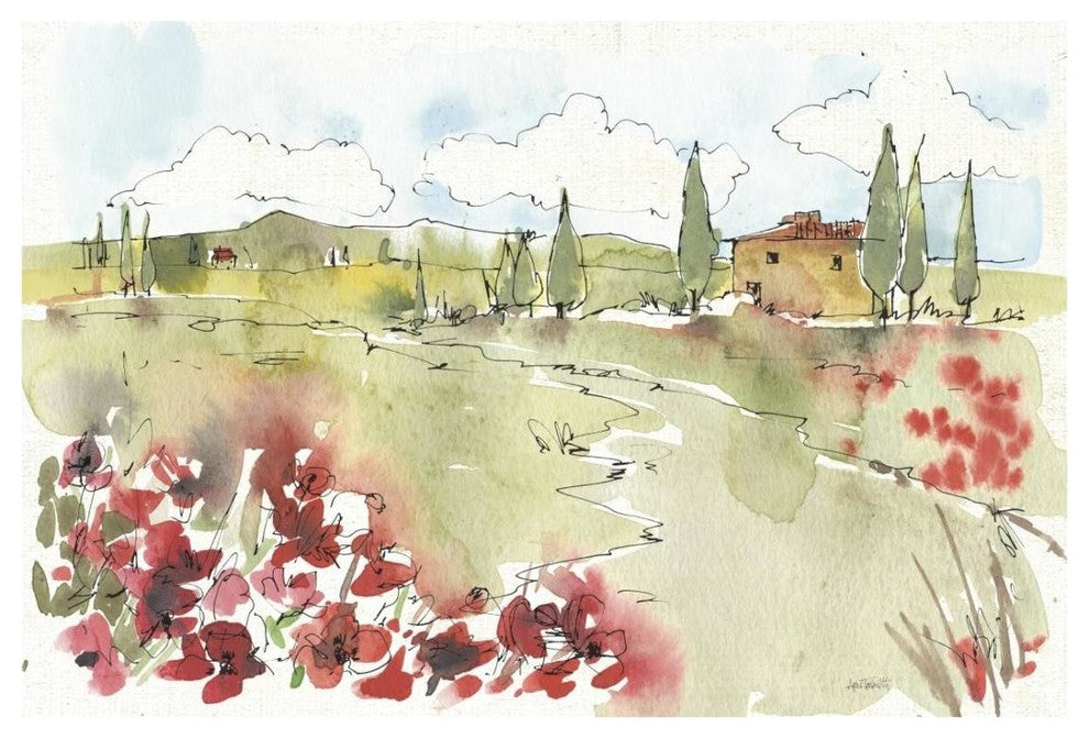 "Tuscan Elegance II" Digital Paper Print by Anne Tavoletti, 26"x18"