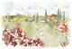 "Tuscan Elegance II" Digital Paper Print by Anne Tavoletti, 26"x18"