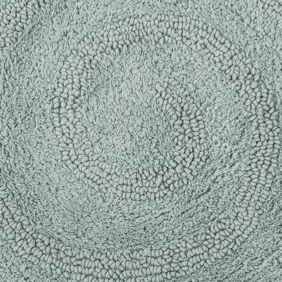 Hartley Machine Tufted Bath Mat, Blue, 30"x30"