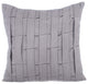 Gray Throw Pillow Covers 16"x16" Suede Fabric, Gray Love Tune