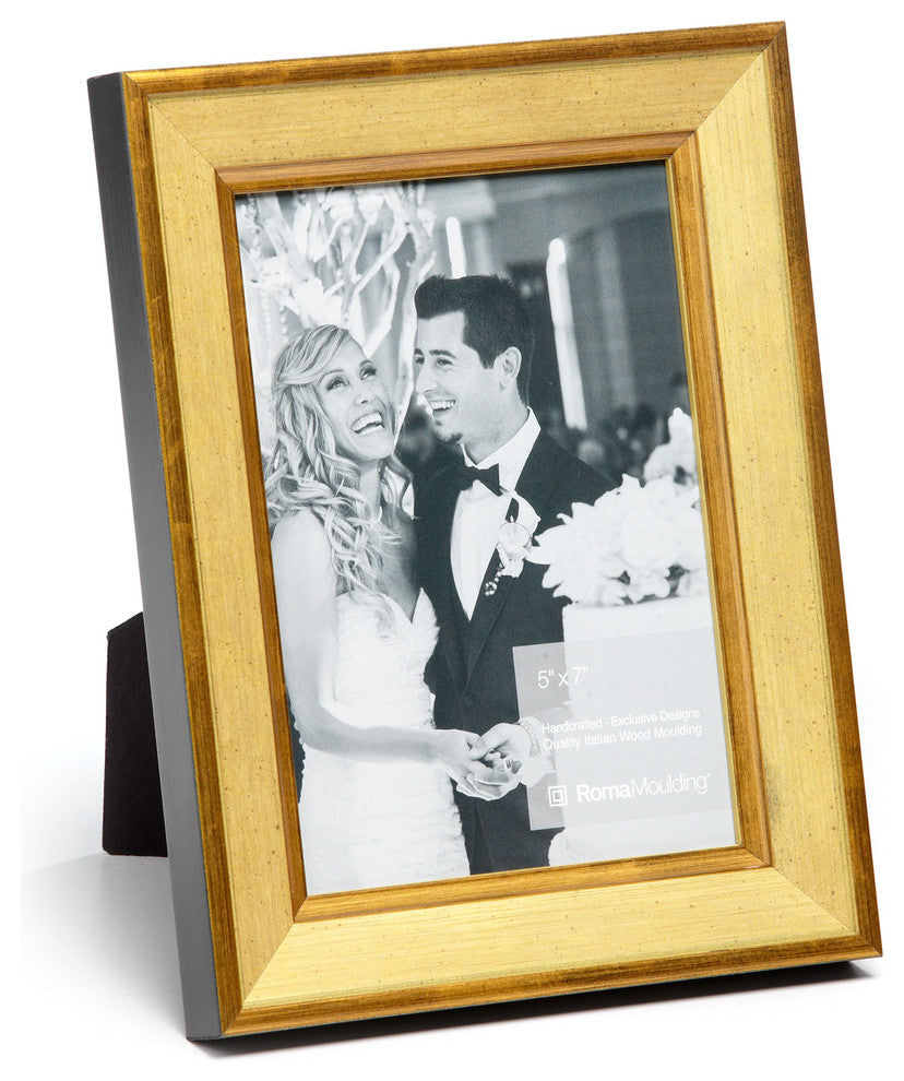 Ravello, 1", Formal Black Silver Acc, Rubbed Gold, 4x6