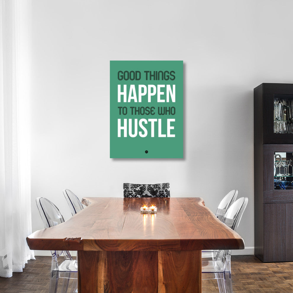 "Good Thing Happen Poster Green" Fine Art Print