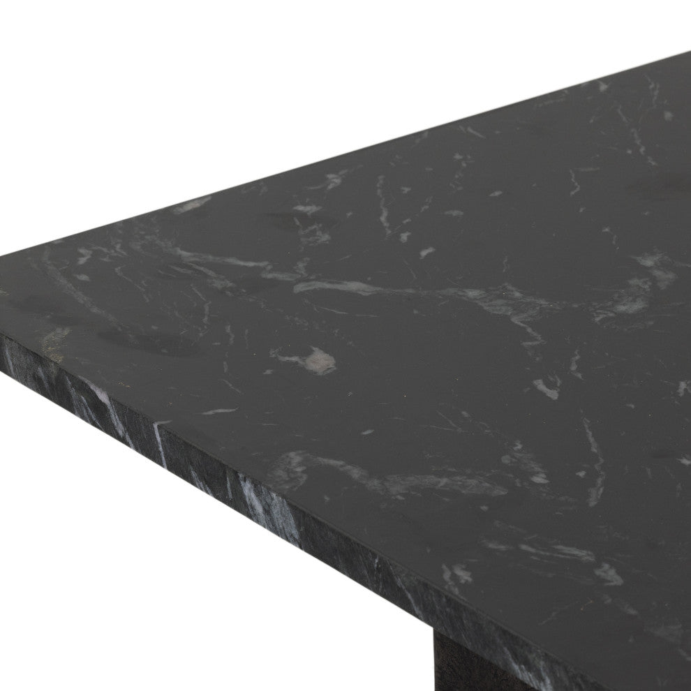 Terrell Console Table-Black Marble