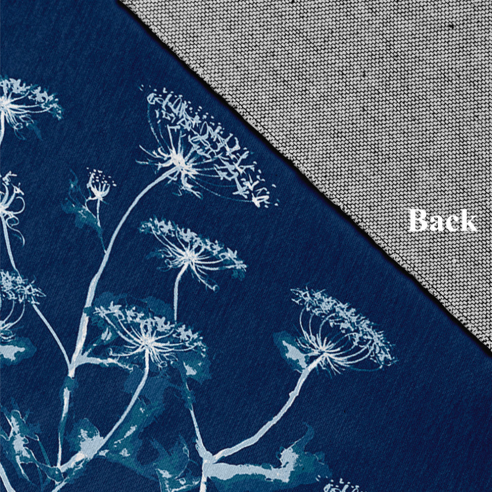 Breezy Wildflower Rug, Navy, 3'x5'