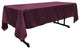 LA Linen Rectangular  Polyester Poplin Tablecloth, Eggplant, 60"x102"