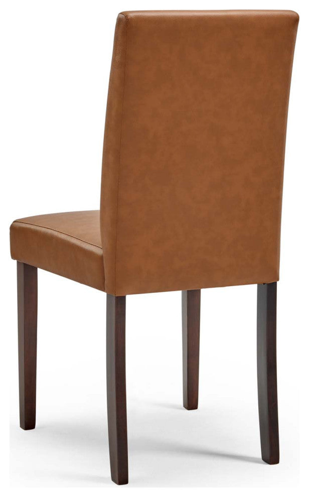 Prosper 5 Piece Faux Leather Dining Set EEI-4187-CAP-TAN