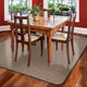 Skid-Resistant Area Rug Black Ripple, 8'x12'