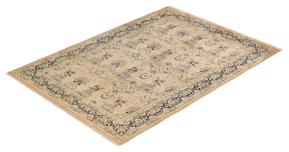 Mogul, One-of-a-Kind Hand-Knotted Area Rug Beige, 6' 3" x 8' 9"