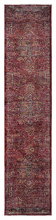 Oriental Weavers Andorra Collection Red/ Gold Oriental Indoor Area Rug 2'6"X12'