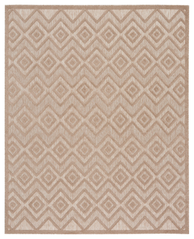 Nourison Versatile 9' x 12' Natural Beige Modern Area Rug