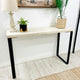 Barn Walls Bedroom Console Table Accent Table, Handcrafted, Antique White, 48" Length