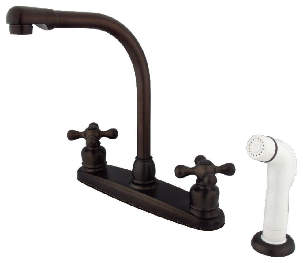 Kingston Brass Centerset Kitchen Faucet, Oil Rubbed Bronze