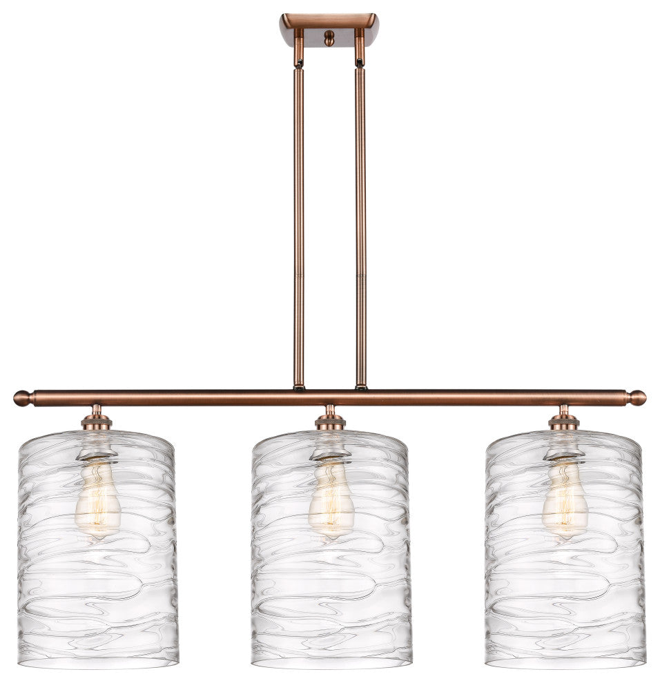 Innovations 516-3I-AC-G1113-L 3 Light Island Light, Antique Copper