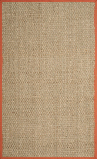 Safavieh Natural Fiber Nf114Y Rug, Natural/Rust, 5'0"x8'0"