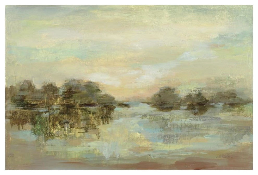 "Dreamy Lake" Digital Paper Print by Silvia Vassileva, 32"x22"