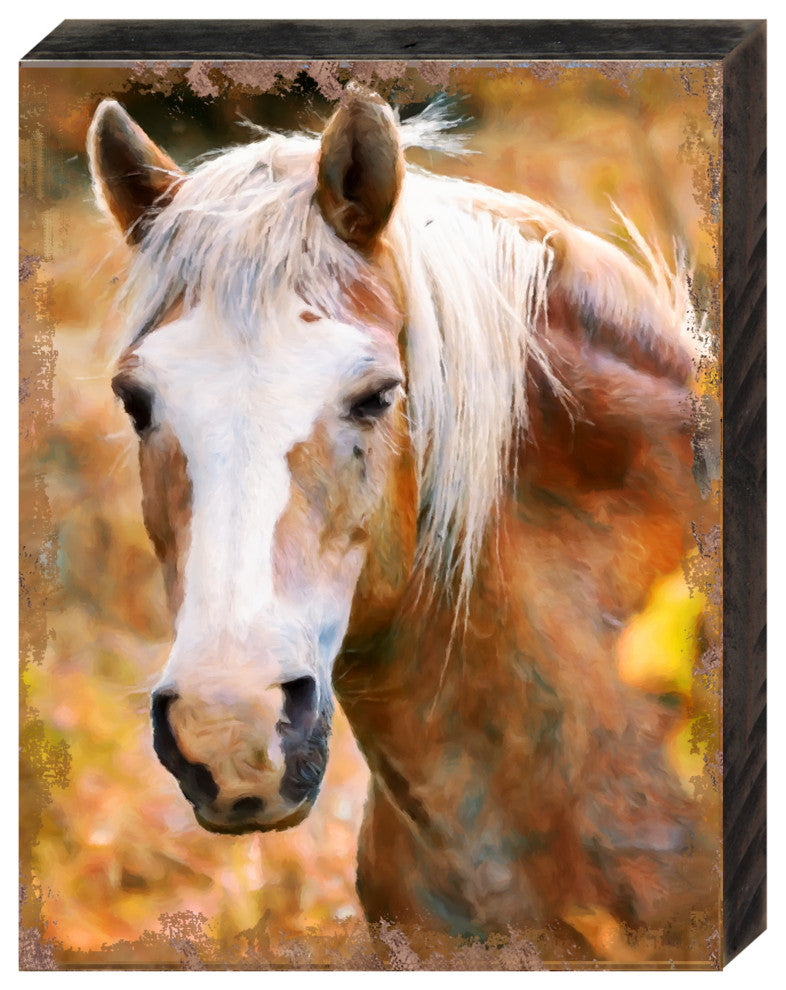 Horsehead Art Wooden Wall Art, Medium 18x12