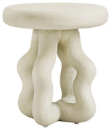 Maddie Cream Textured Side Table