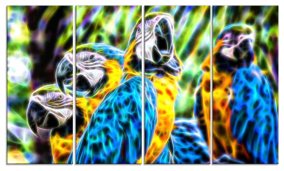 "Parrot Party" Canvas Painting