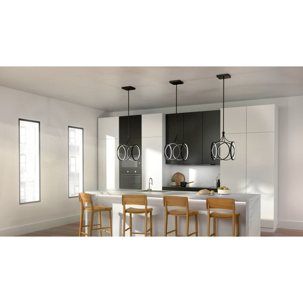elan Ciri 1-LT LED Small Pendant 83346MBK - Matte Black