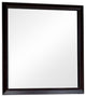 Benzara BM123518 Janine Transitional Style Dark Espresso Mirror