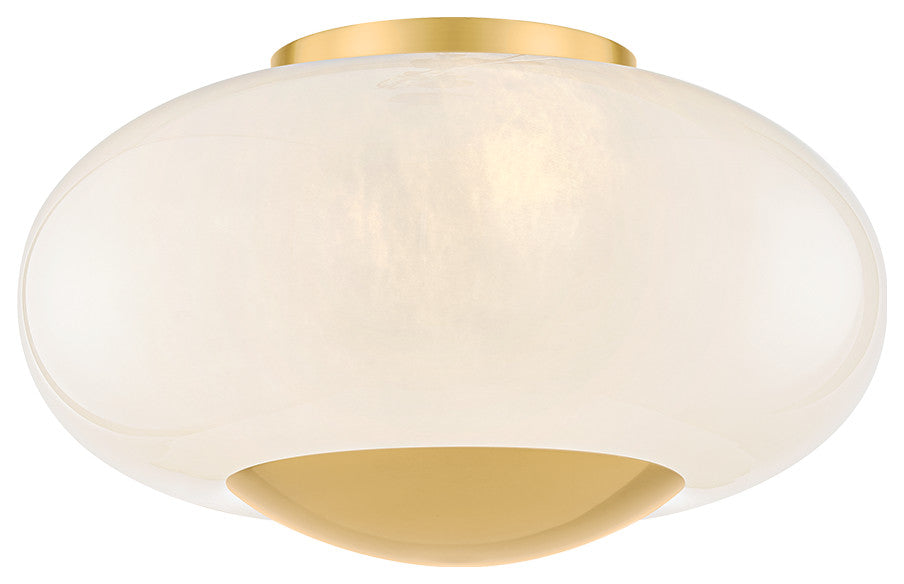 Mitzi Lottie Flush Mount Aged Brass