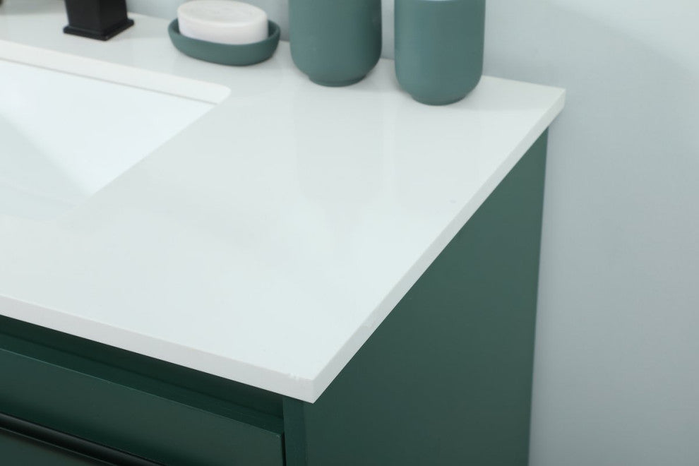 Sue 36" Single Bathroom Vanity, Green