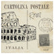 "Postcard Sketches IV" Digital Paper Print by Anne Tavoletti, 26"x26"