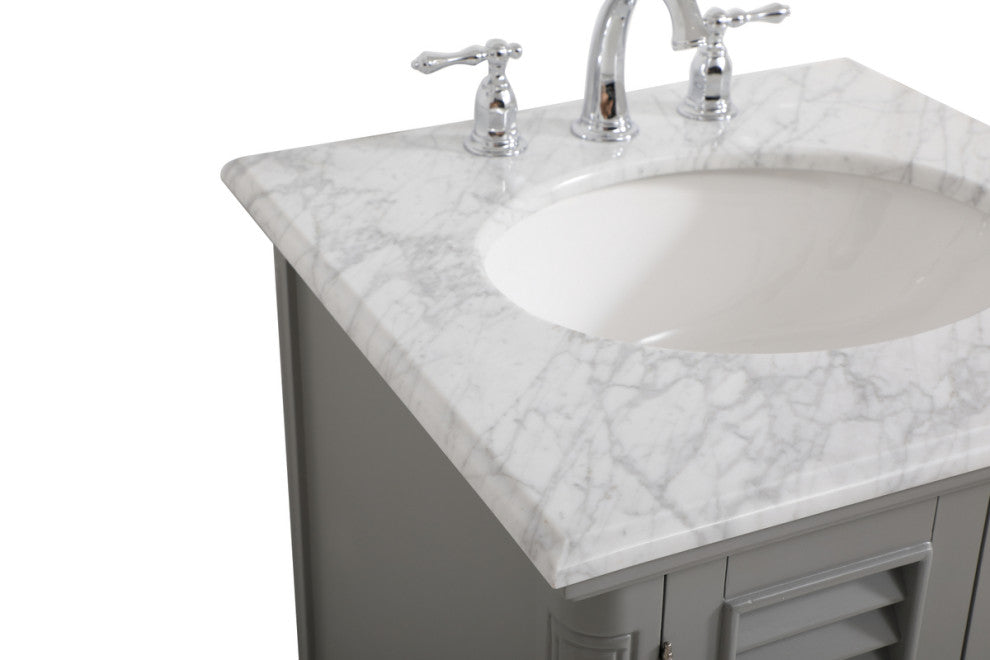 Home Living 24" Single Bathroom Vanity, Gray