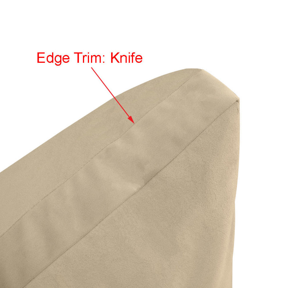 Knife Edge 6" Twin-XL 80x39x6 Velvet Indoor Daybed Mattress |COVER ONLY|-AD355