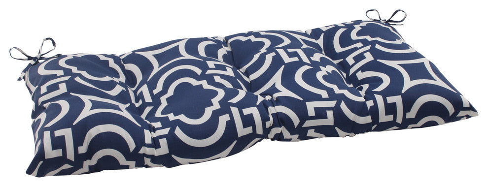 Carmody Navy Wrought Iron Loveseat Cushion