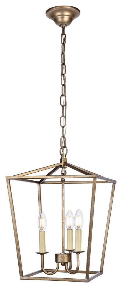 Maddox Collection Pendant, 12.5"x18.25", 3-Light, Vintage Silver