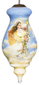 Angel Divine Hand Painted Mouth Blown Glass Ornament