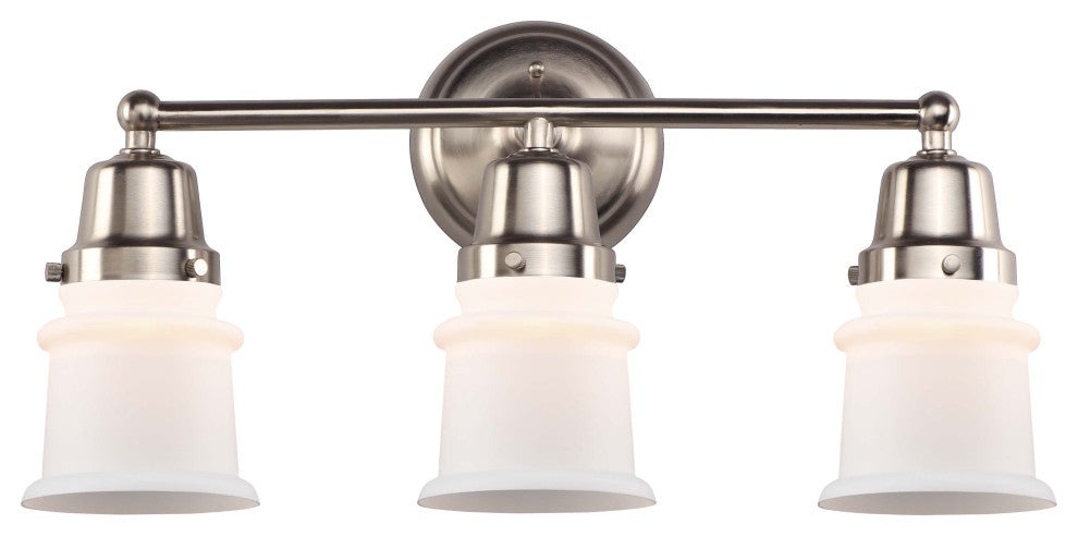 Innovations 623-3W-SN-G181S 3-Light Bath Vanity Light, Brushed Satin Nickel