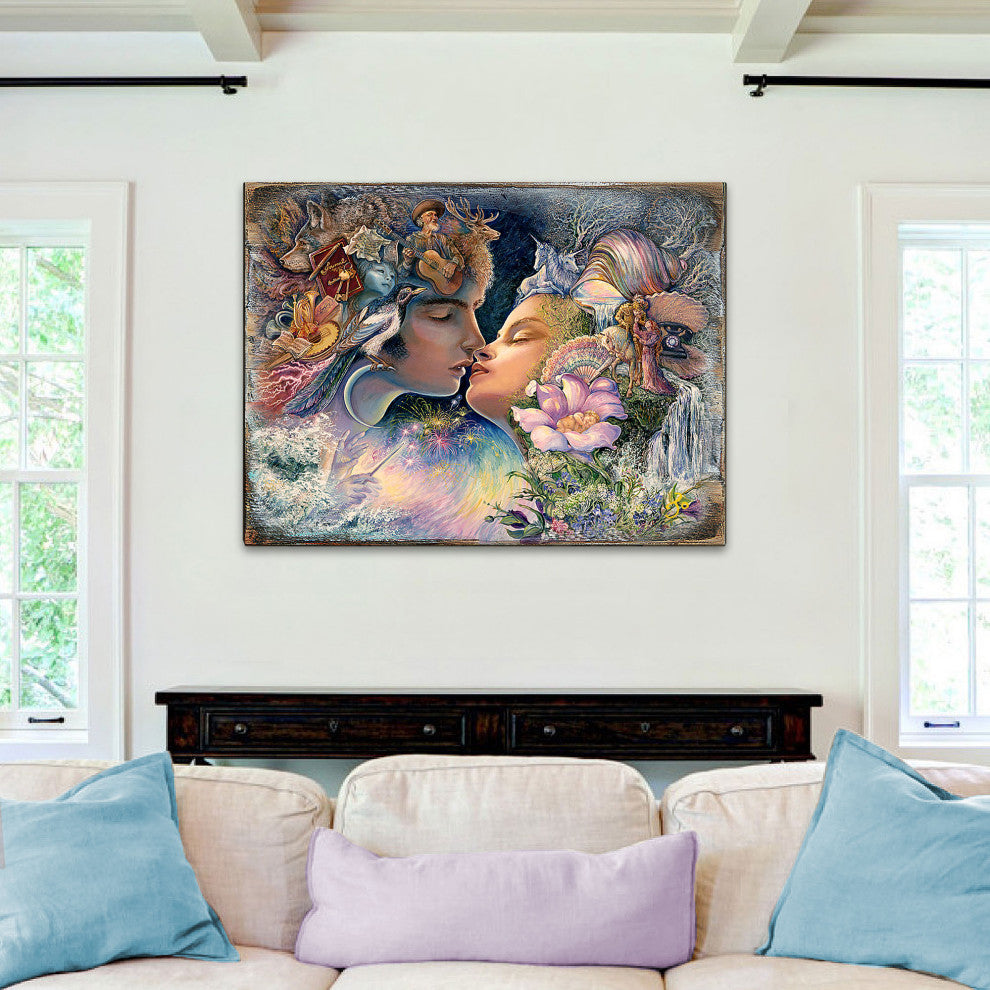 prelude to a kiss Wall and Table Top Wooden Decor, 24x18